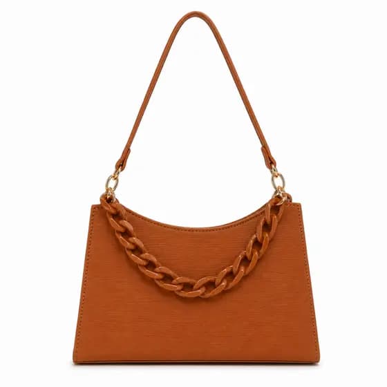 Bolsa Feminina Social Moderna Fashionista Estilo Pinterest Elegante Compacta Corrente Acrílica