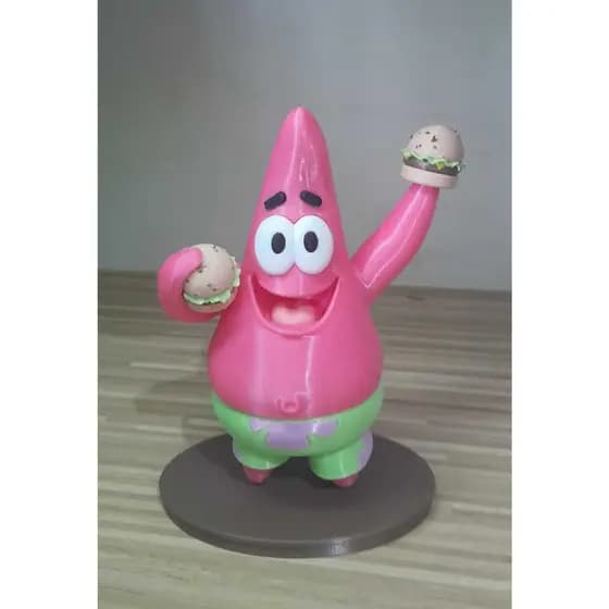 Patrick Estrela de Bob Esponja - Impressão 3D Colecionável Premium - 15 cm