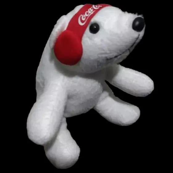 Urso Polar da Coca-Cola Pelúcia Promocional do