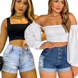 Kit 2 Shorts Bermudas Femininas Um Look Despojado e Sofisticado ideal Para o Dia a Dia