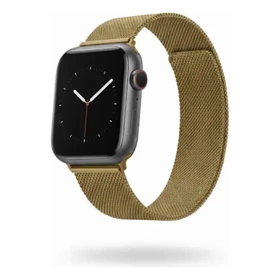 Pulseira Metal Aço Para Smart Watch 42/44mm Dourado Dourado-escuro 2.5 Cm