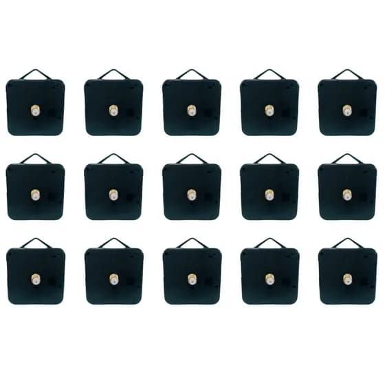 Kit De 30 Máquina P/montar Relógio De Parede Preto - Preto - Preto