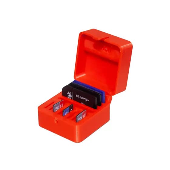 Porta Case Cartão De Memória Sd Micro Organizador 12 Slots