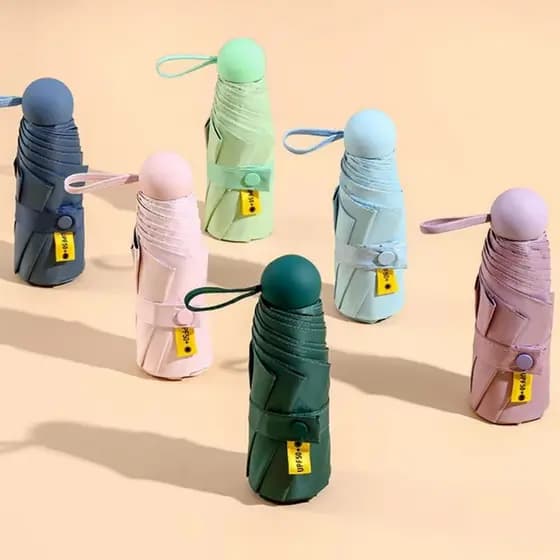 Guarda Chuva De Bolso Impermeável Portátil À Prova De Uv Para Sol HG-533
