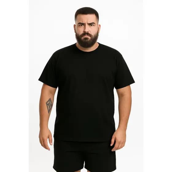 Camiseta Básica Masculina Plus Size Premium 100% Algodão