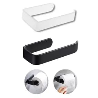 Suporte para rolo Papel Higiênico Banheiro Parede Porta Papel Prático não precisa furar dupla face