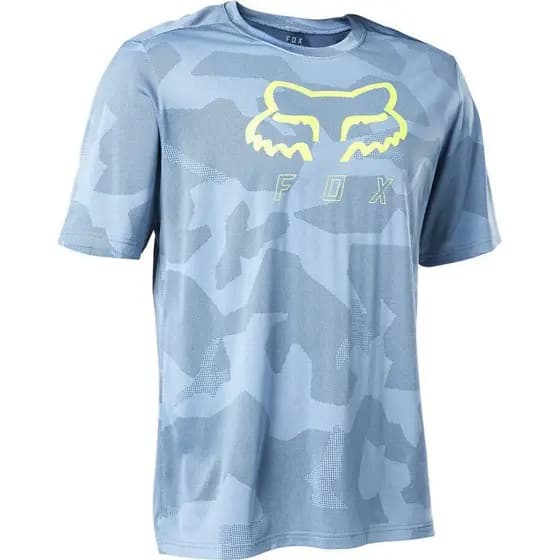2025 Estoque Pronto Novo Estilo Masculino Azul Manga Curta Motocross Camisa Bicicleta Downhill Mountain Bike De Ciclismo
