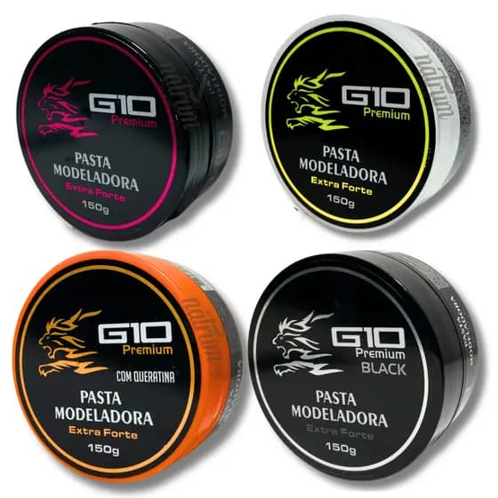 Pasta Modeladora para cabelo alta Fixação G10 Premium