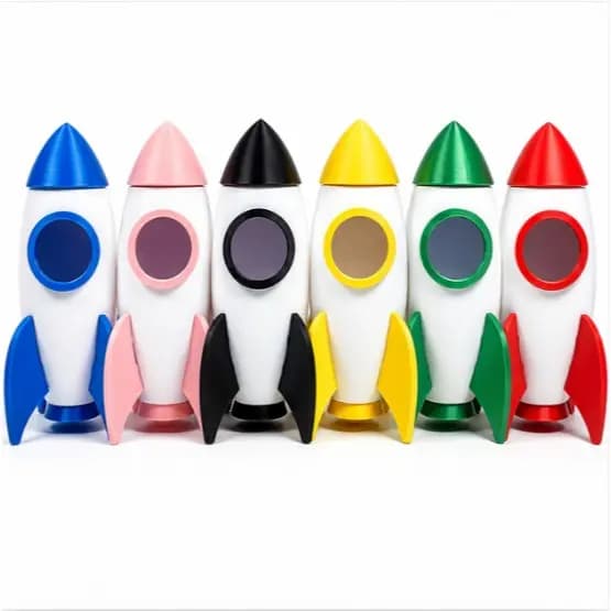 Foguete Decorativo Miniatura (Cores Variadas)
