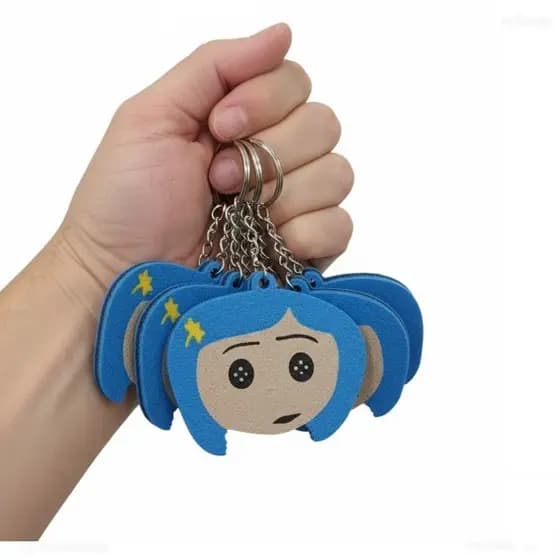 Chaveiro Coraline Chaveiro Pingente Chave Decoração Nerd Geek
