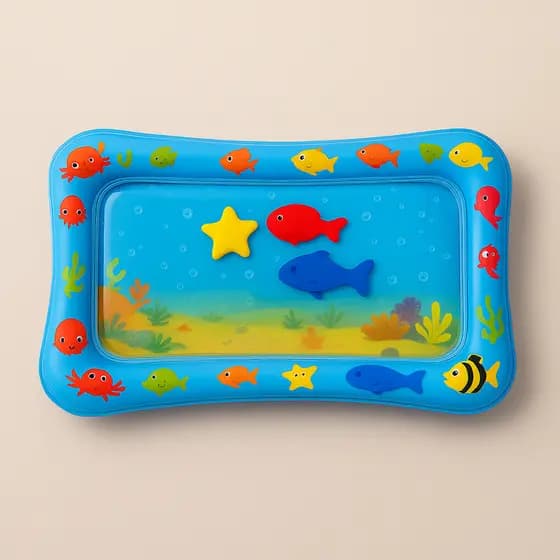 Tapete Infantil Inflável Água Atividades Sensorial Bebês