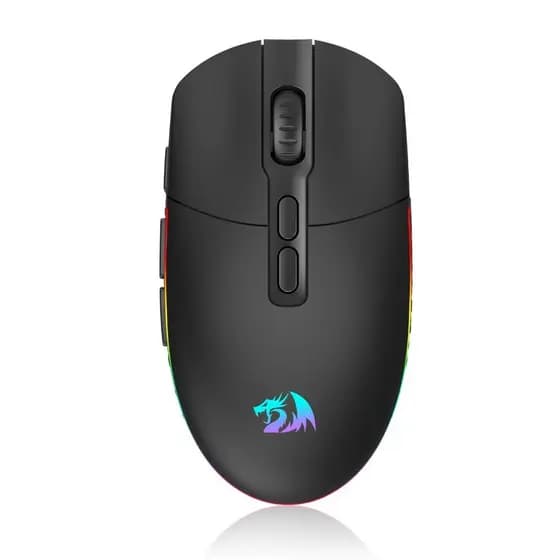 MOUSE GAMER SEM FIO REDRAGON INVADER PRO WIRELESS RGB - M719RGB-PRO PRETO