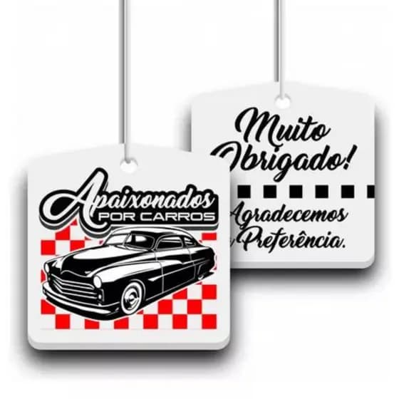 Aromatizante Automotivo Cheirinho P/ Carro Estampa Carro Com Essência 100 Unidades