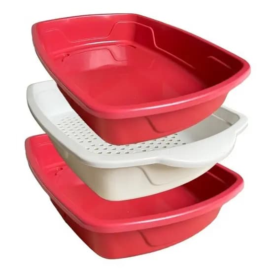Caixa Bandeja Para Areia De Gato Com Peneira - Banheiro Higiênico