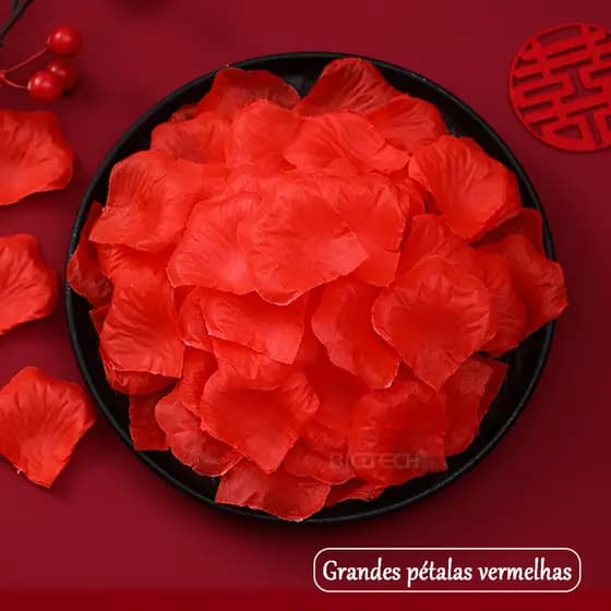 Pétalas De Rosa Simuladas 1000 Unidades Para Decoração De Eventos RZF022