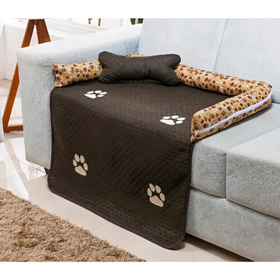 Cama Caminha Protetora de Sofá / Cama PET com zíper Lavável Tamanho Médio P M G Mais Barato