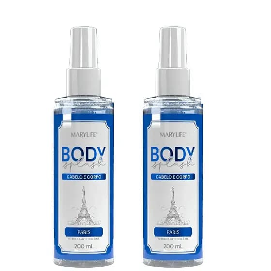 2 unidades Body Splash Perfumado Corpo e Cabelo Marylife – Coleção Cidades 240 ml