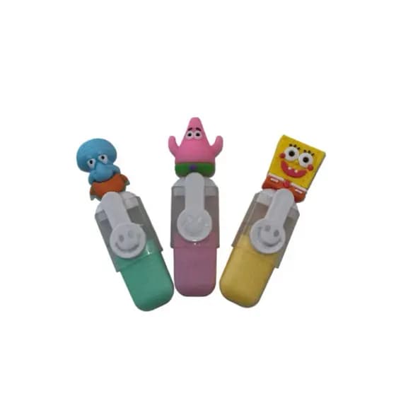 Kit 6 Canetas Marca Texto Infantil Marca Texto Escolar Personagens Canetinha Colorida Desenho Infantil