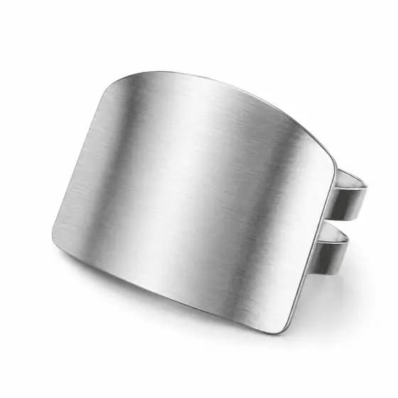 Protetor de Dedo Inox Cozinha Ajustável Fatiar Legumes Carne