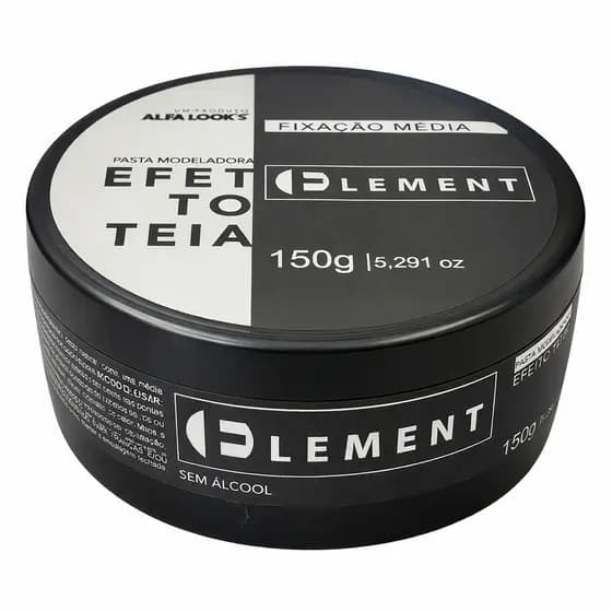 Cera Modeladora Cabelo Efeito Teia Antifrizz Element Alfa Looks Uso profissional