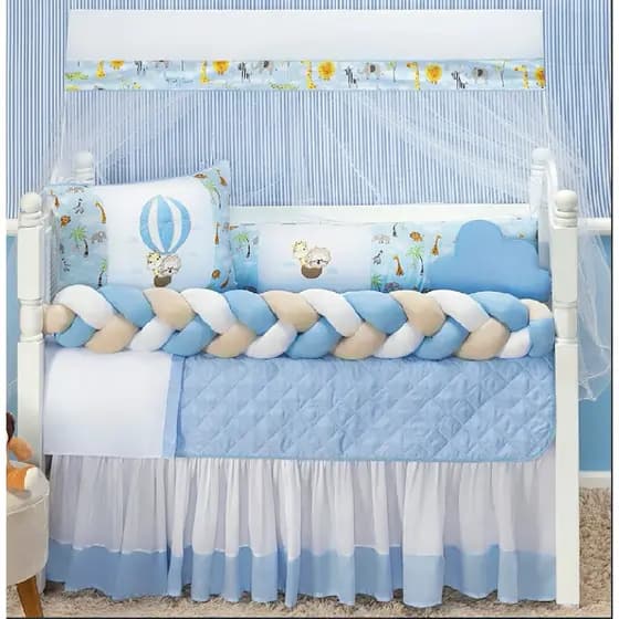 Kit de berço 10 peças Balão um charme pro quarto do seu bebê!!!