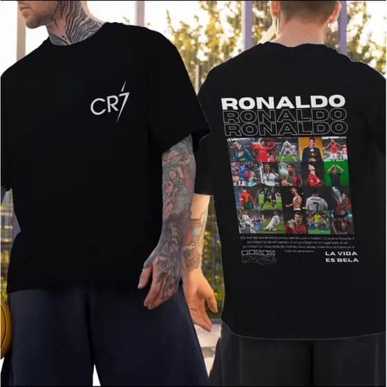 Camiseta Basica Camiseta Cristiano Ronaldo Cr7 Robozão