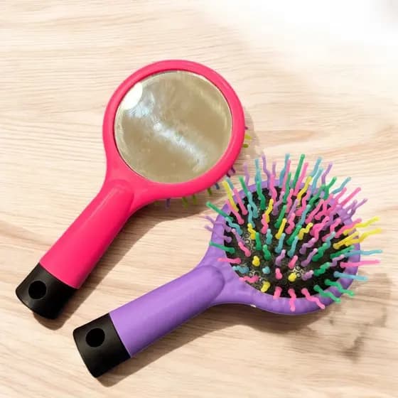 Escovas De Cabelo Para Pentear E Desembalacar Com Espelho