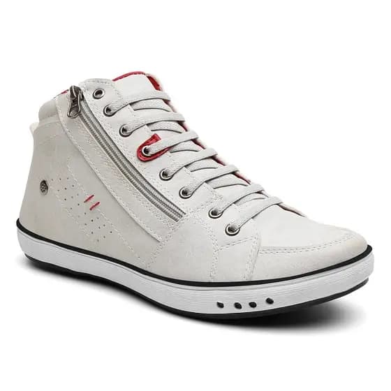 Botinha Casual Masculina Bota Couro Sintético Sapatênis Cano Médio Oferta Sapato casamento