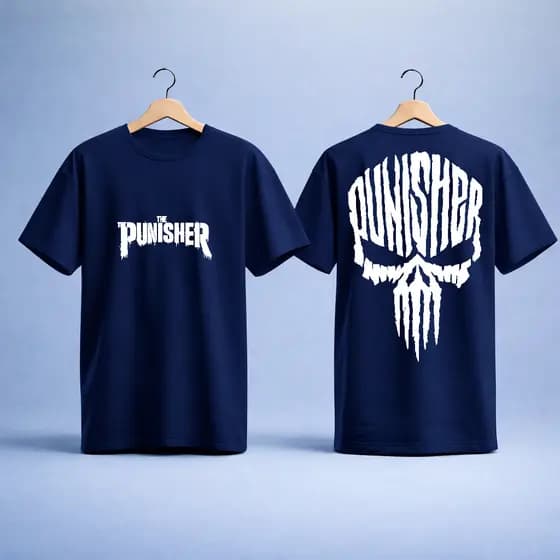 Camisa StreetWear Camiseta The Punisher Justiceiro Caveira Estampada confortavel