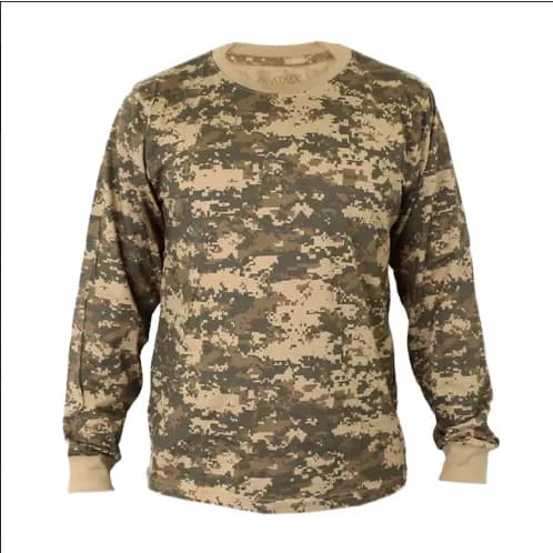 Camiseta Camuflada Delta Long Manga Longa 100% Algodão | Treme Terra
