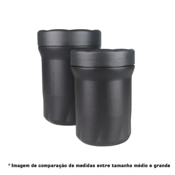 Kit 5 Potes Porta Objetos Braspol Impermeáveis com Tampa Rosca (3 Grandes + 2 Médios)