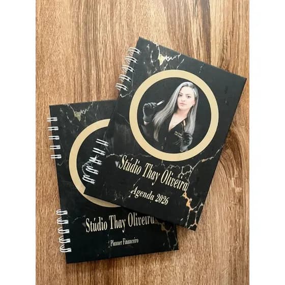 ✨ Planner & Agenda Personalizada Miolo da Agenda Preto e Branco Aleatório ✨