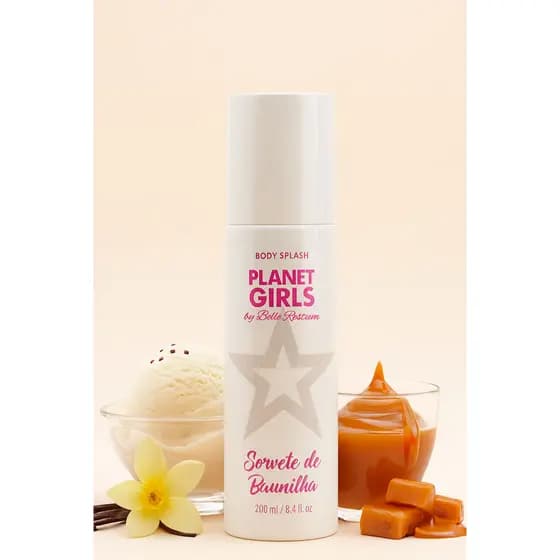Body Splash Baunilha Planet Girls Bege Claro