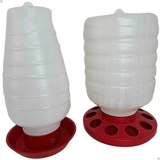 Kit Bebedouro Comedouro Galinhas Aves Automático 5l E 5kg