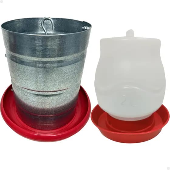Comedouro Tubular Bebedouro Automático Aves Galinhas Pintinhos 3kg 2l