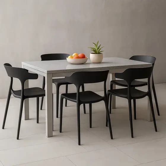 Cadeira Preta Chifre Design Elegante e Moderno, Compacto Sala de Estar Jantar