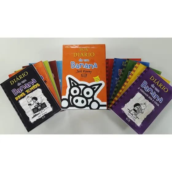 Box Com 10 livros - Diário de um banana + Pôster