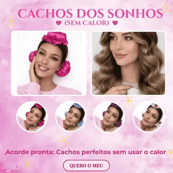 Modelador de Cachos Sem Calor Cetim | Heatless Curler Ondas Naturais Babyliss Cachos Sem Calor Cacheados Antifrizz