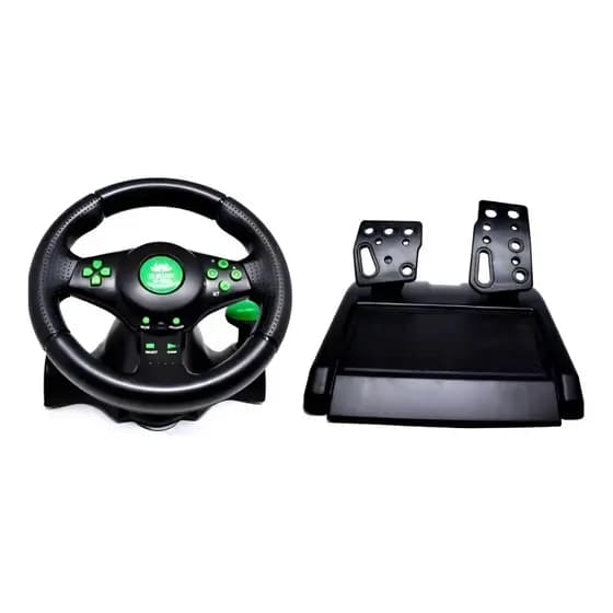 Controle Volante Gamer 4x1 com Vibração para Ps3 Ps2 Xbox 360 Pc