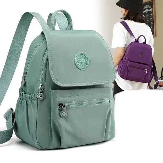 Mochila feminina nylon impermeável média casual Y8166