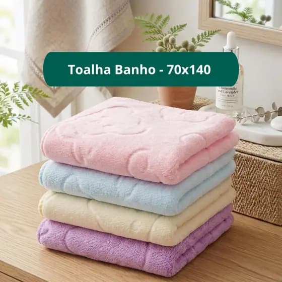 Toalha de Praia Microfibra 70x140cm com Estampa em Relevo , Macia, Super Absorvente e de Secagem Rápida
