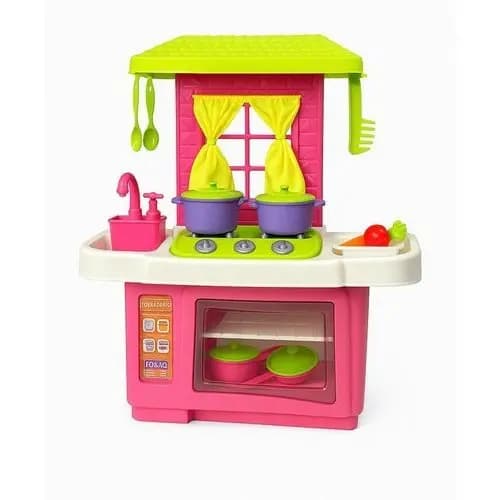 Kit Cozinha Infantil Completo Forno Pia Fogao Acessorios Educativo Colorido