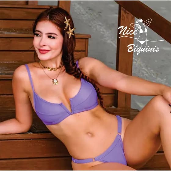 PROMOÇÃO-Biquíni com bojo aro V - biquini com argola - biquini com aro - avulso