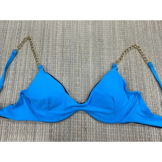 PROMOÇÃO-Biquíni de bojo com aro retrô - biquini modelo retrô, biquini com aro, alça com corrente