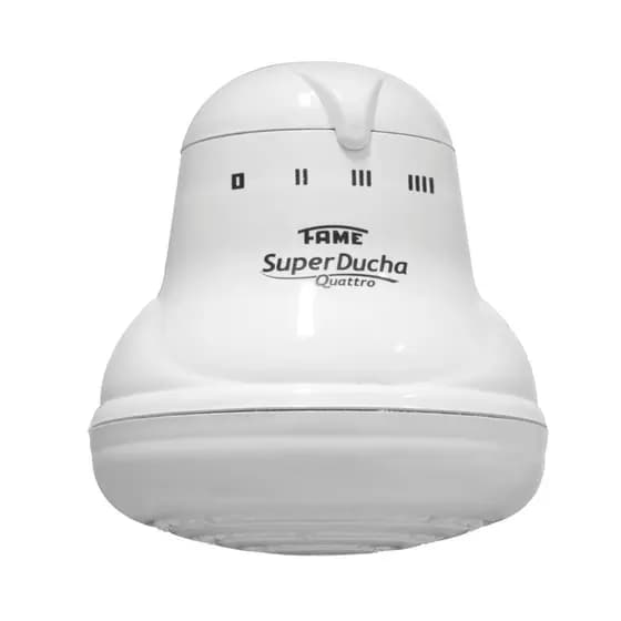Chuveiro Elétrico Super Ducha Quatro Branco Quente 4T Fame