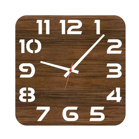 Relogio em Acrilico de Parede Decorativo 19,5cm Cozinha Quarto Sala Escritório Sala Hall Premium