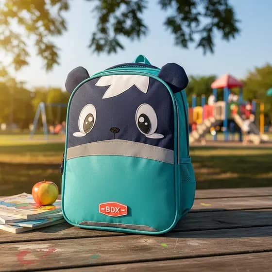 Mochila Infantil Escolar 3D Desenho Animado Leve Resistente Com Ziper Escola