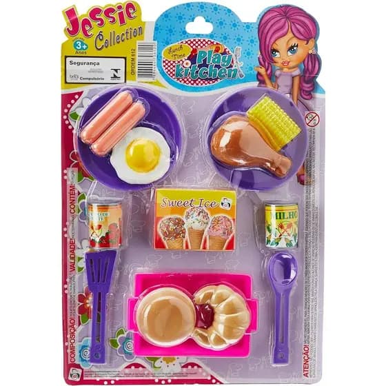 Lanchinho Divertido Infantil Lunch Time Play Jessie