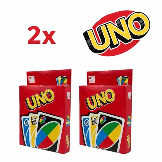 2 Unidades Jogo de Cartas UNO – Diversão em Família