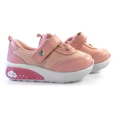 tenis molekinha rose luz infantil